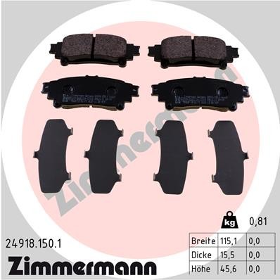 ZIMMERMANN 24918.150.1 Číslo výrobce: 24918. EAN: 4250238782520.