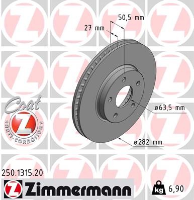 ZIMMERMANN 250.1315.20 EAN: 4250238781318.