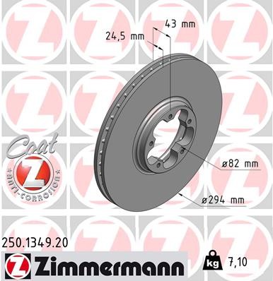 ZIMMERMANN 250.1349.20 EAN: 4250238759973.