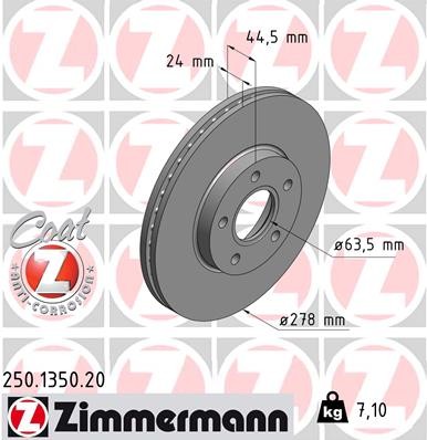 ZIMMERMANN 250.1350.20 EAN: 4250238758204.