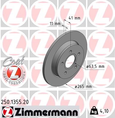 ZIMMERMANN 250.1355.20 EAN: 4250238744856.