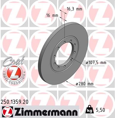 ZIMMERMANN 250.1359.20 EAN: 4250238765974.