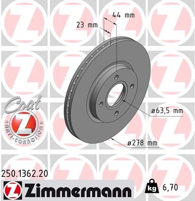 ZIMMERMANN 250.1362.20 EAN: 4250238760214.