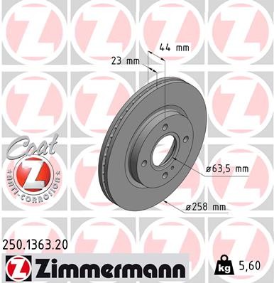 ZIMMERMANN 250.1363.20 EAN: 4250238744894.