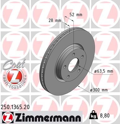 ZIMMERMANN 250.1365.20 EAN: 4250238747154.