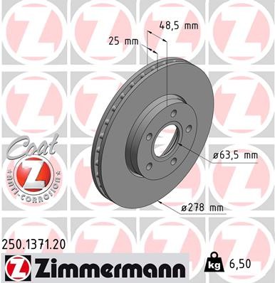 ZIMMERMANN 250.1371.20 EAN: 4250238760238.