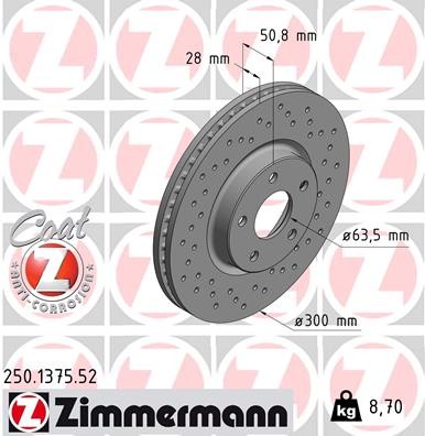 ZIMMERMANN 250.1375.52 EAN: 4250238764939.