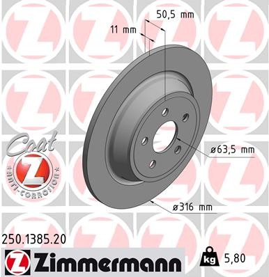 ZIMMERMANN 250.1385.20 EAN: 4250238766384.