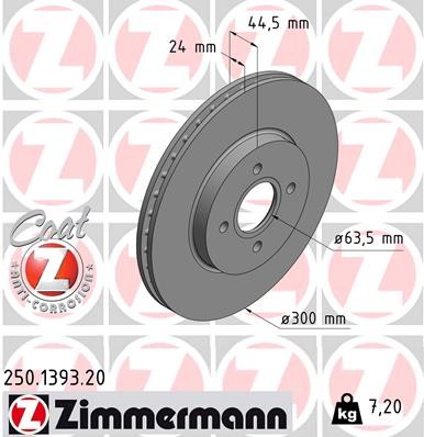 ZIMMERMANN 250.1393.20 EAN: 4250238778455.