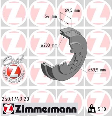 ZIMMERMANN 250.1749.20 EAN: 4250238777267.