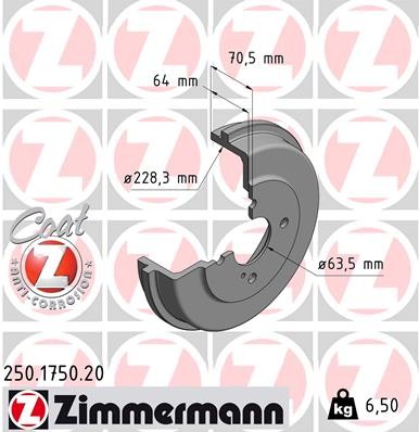 ZIMMERMANN 250.1750.20 EAN: 4250238760221.