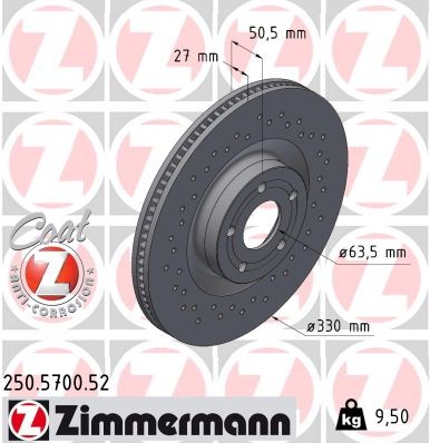 ZIMMERMANN 250.5700.52 EAN: 4250238784142.