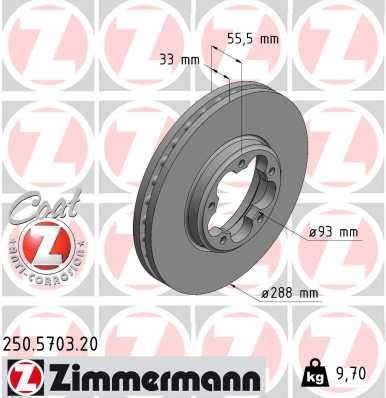 ZIMMERMANN 250.5703.20 EAN: 4250238784272.