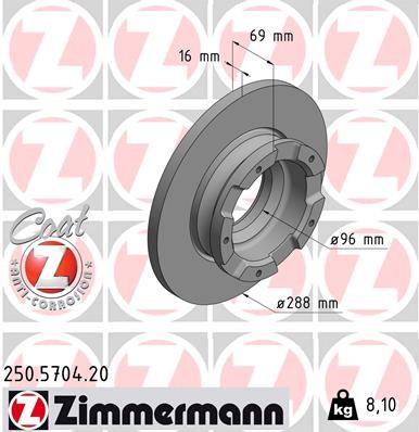 ZIMMERMANN 250.5704.20 EAN: 4250238784241.