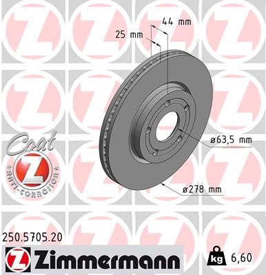 ZIMMERMANN 250.5705.20 EAN: 4250238784548.