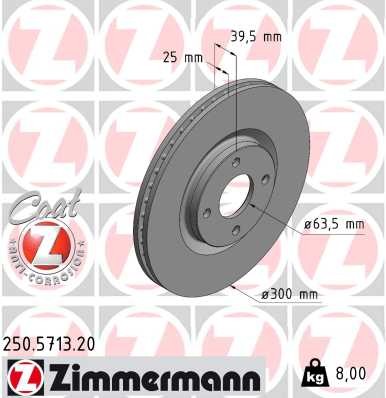 ZIMMERMANN 250.5713.20 EAN: 4250238786535.