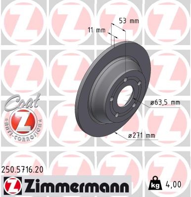 ZIMMERMANN 250.5716.20 EAN: 4250238791638.