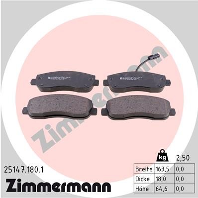 ZIMMERMANN 25147.180.1 Číslo výrobce: 25147. EAN: 4250238754077.