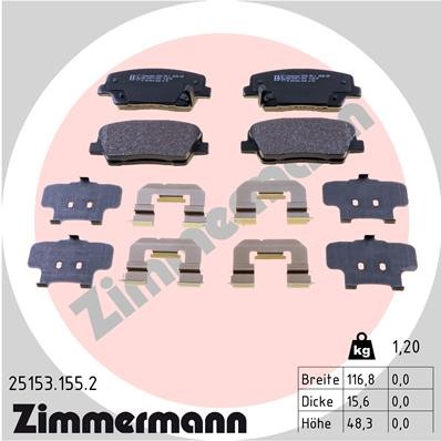 ZIMMERMANN 25153.155.2 Číslo výrobce: 25153. EAN: 4250238783008.