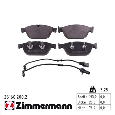 ZIMMERMANN 25160.200.2 Číslo výrobce: 25160. EAN: 4250238757740.