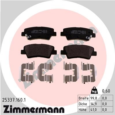 ZIMMERMANN 25337.160.1 Číslo výrobce: 25337. EAN: 4250238760566.