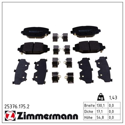 ZIMMERMANN 25376.175.2 Číslo výrobce: 25376. EAN: 4250238785668.