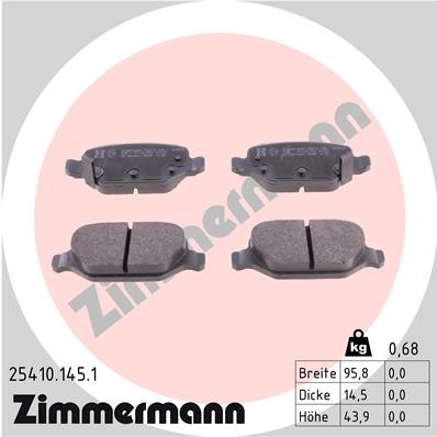 ZIMMERMANN 25410.145.1 Číslo výrobce: 25429. EAN: 4250238760863.