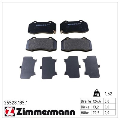 ZIMMERMANN 25528.135.1 Číslo výrobce: 25528. EAN: 4250238785088.