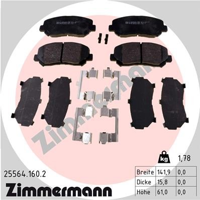 ZIMMERMANN 25564.160.2 Číslo výrobce: 25564. EAN: 4250238763321.