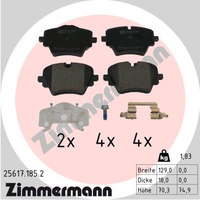 ZIMMERMANN 25617.185.2 Číslo výrobce: 25617. EAN: 4250238791614.