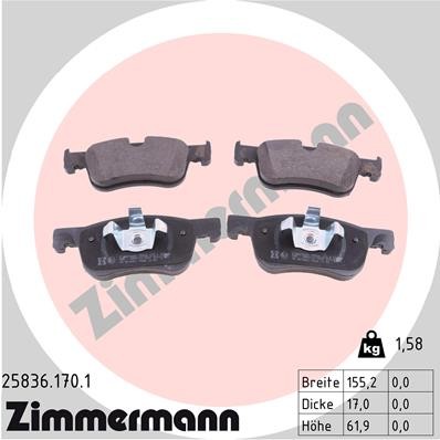 ZIMMERMANN 25836.170.1 Číslo výrobce: 25836. EAN: 4250238766094.