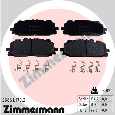 ZIMMERMANN 25861.170.2 Číslo výrobce: 22611. EAN: 4250238780533.