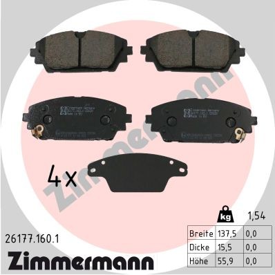 ZIMMERMANN 26177.160.1 Číslo výrobce: 26177. EAN: 4250238790891.