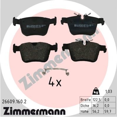 ZIMMERMANN 26609.160.2 Číslo výrobce: 26609. EAN: 4250238792277.