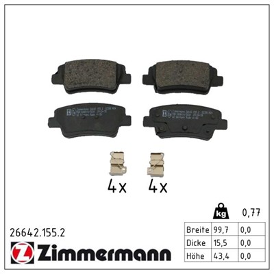 ZIMMERMANN 26642.155.2 Číslo výrobce: 26642. EAN: 4250238791492.
