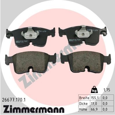 ZIMMERMANN 26677.170.1 Číslo výrobce: 26677. EAN: 4250238791751.