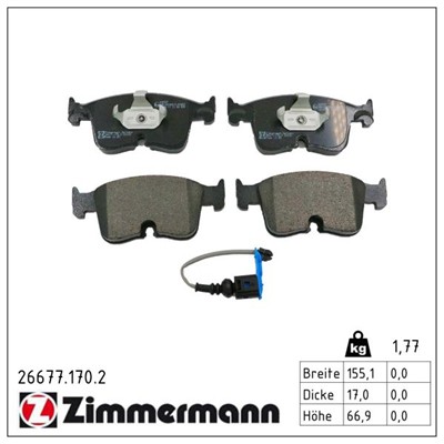 ZIMMERMANN 26677.170.2 Číslo výrobce: 26677. EAN: 4250238794837.
