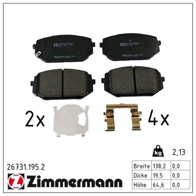 ZIMMERMANN 26731.195.2 Číslo výrobce: 26731. EAN: 4250238791584.