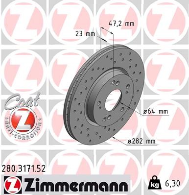 ZIMMERMANN 280.3171.52 EAN: 4250238747499.