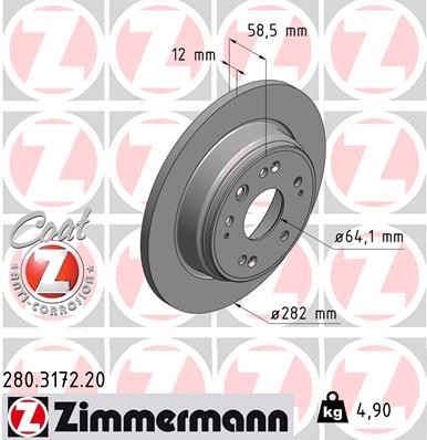 ZIMMERMANN 280.3172.20 EAN: 4250238761921.