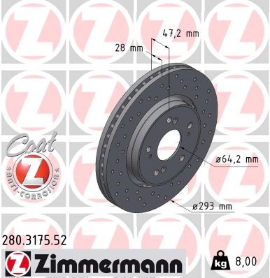 ZIMMERMANN 280.3175.52 EAN: 4250238752936.