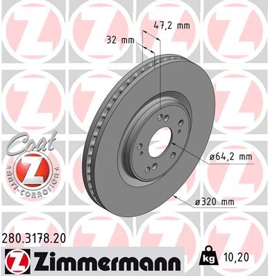 ZIMMERMANN 280.3178.20 EAN: 4250238748533.