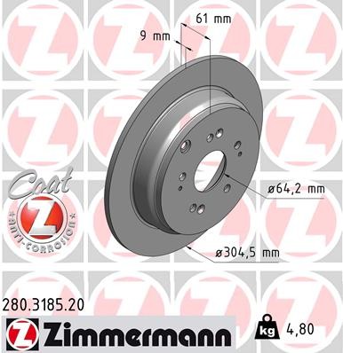 ZIMMERMANN 280.3185.20 EAN: 4250238754404.