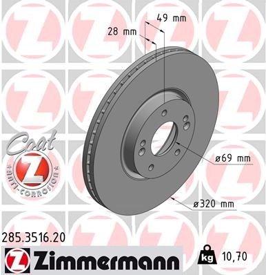 ZIMMERMANN 285.3516.20 EAN: 4250238754466.