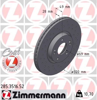 ZIMMERMANN 285.3516.52 EAN: 4250238758884.