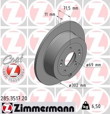 ZIMMERMANN 285.3517.20 EAN: 4250238754473.