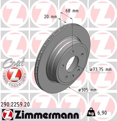 ZIMMERMANN 290.2259.20 EAN: 4250238757108.