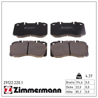 ZIMMERMANN 29122.220.1 Číslo výrobce: 29122. EAN: 4250238741152.