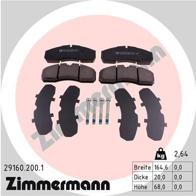 ZIMMERMANN 29160.200.1 Číslo výrobce: 29160. EAN: 4250238741329.