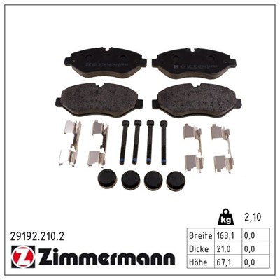 ZIMMERMANN 29192.210.2 Číslo výrobce: 29192. EAN: 4250238765349.